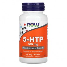 NOW Foods, 5-гідрокситриптофан, 100 мг, 60 вегетаріанських капсул